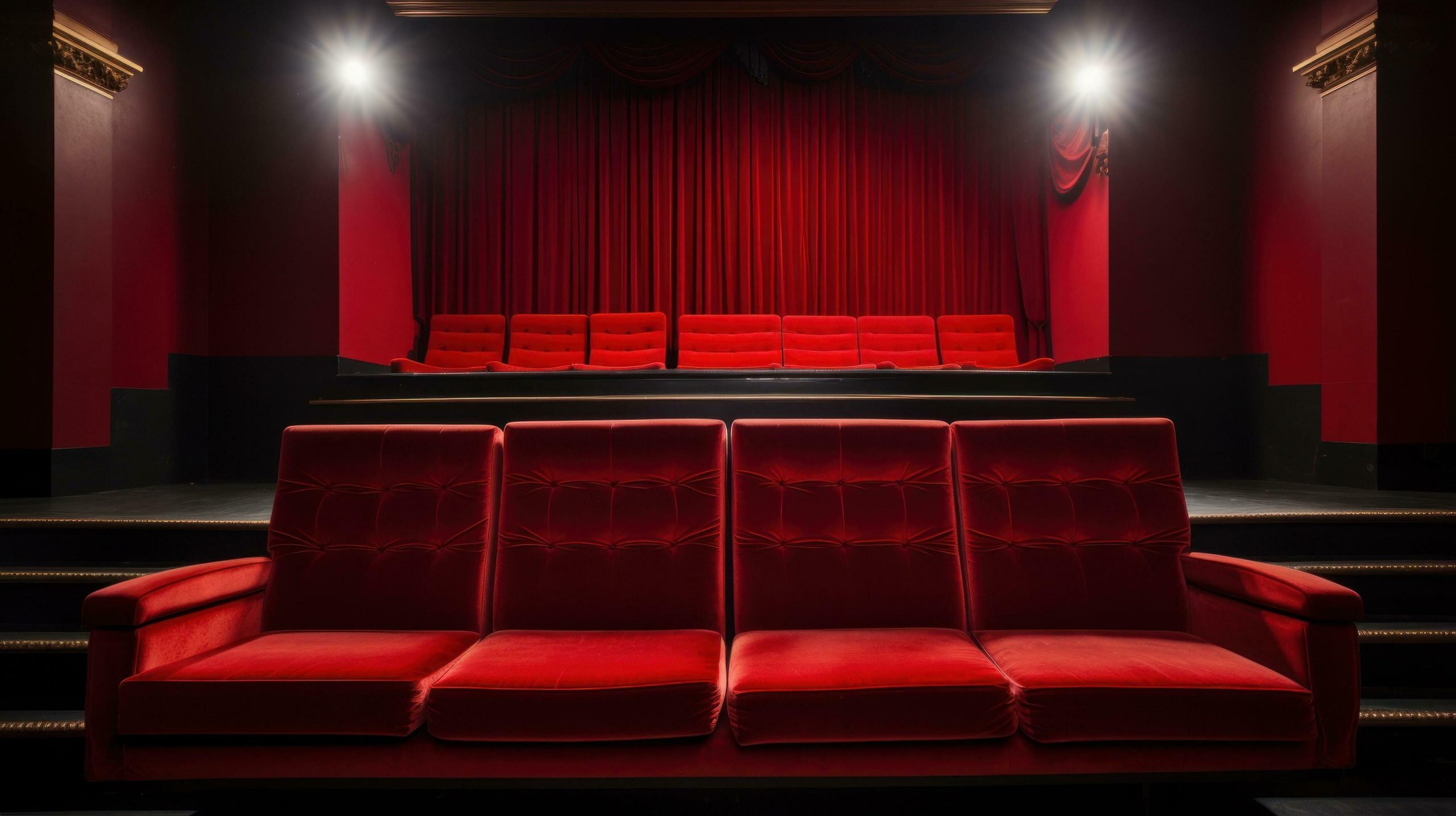 Butacas rojas de teatro